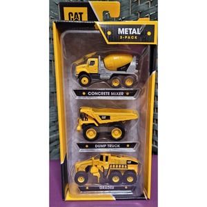 Caterpillar‎ Construction Vehicles Die Cast Metal 3-Pack Item #82253 Brand New
